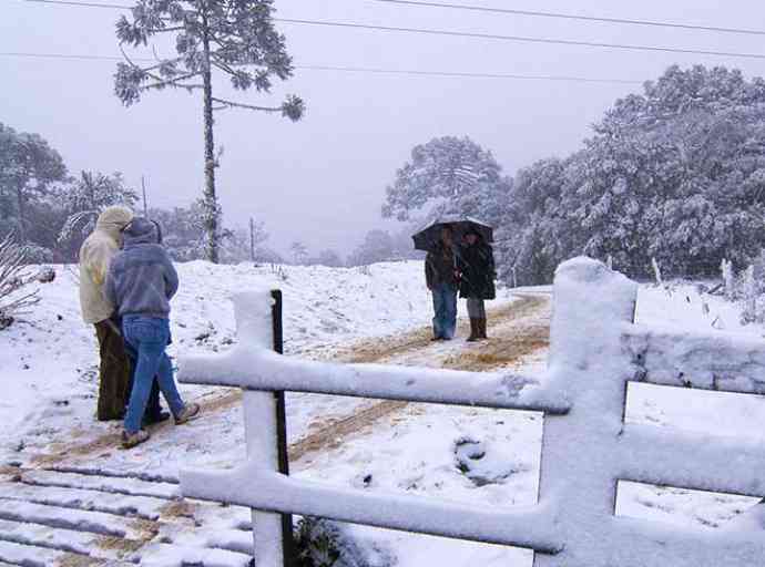 බ්‍රසීලයට වාර්තාගත අධික හිමපතනයක්